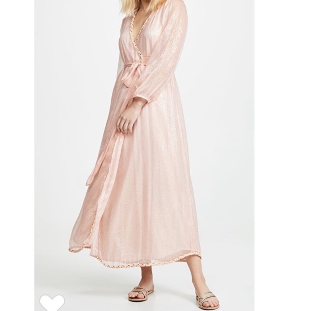 Misa Los Angeles wrap  Pink Maxi Dress; size XS, new